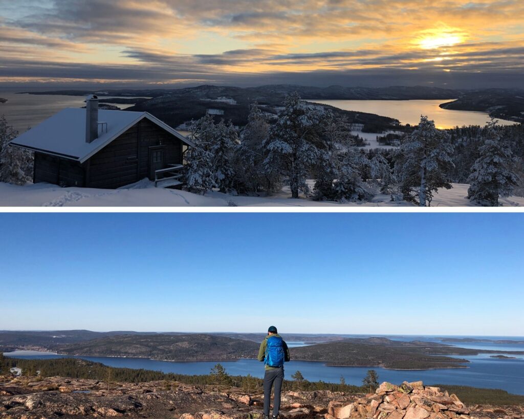 Widok na Wysokie Wybrzeze w Szwecji